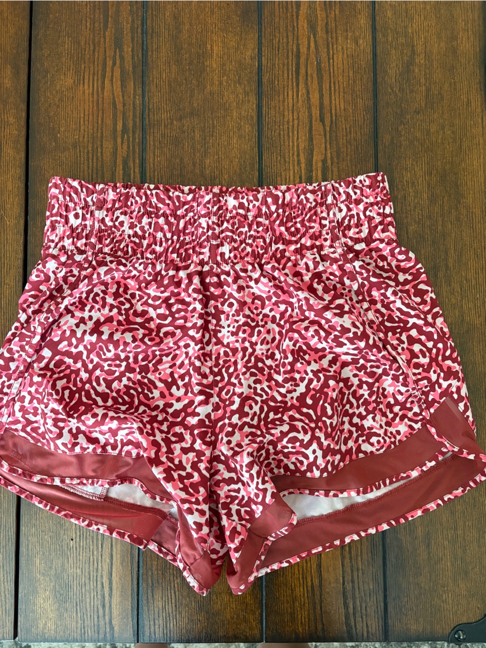 Athleta Pink and White Printed Women's Short